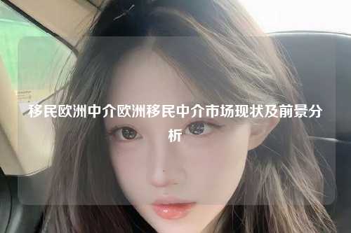 欧洲移民中介市场现状与未来展望